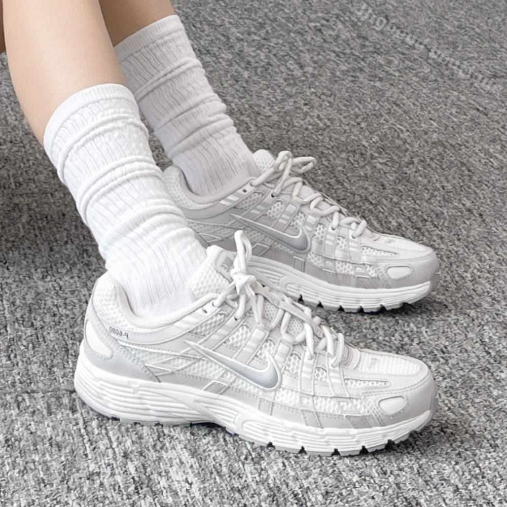 NIKE P-6000 P6000 厚底 ランニングシューズ レディース スニーカー 夏 サミット ホワイト グレー
