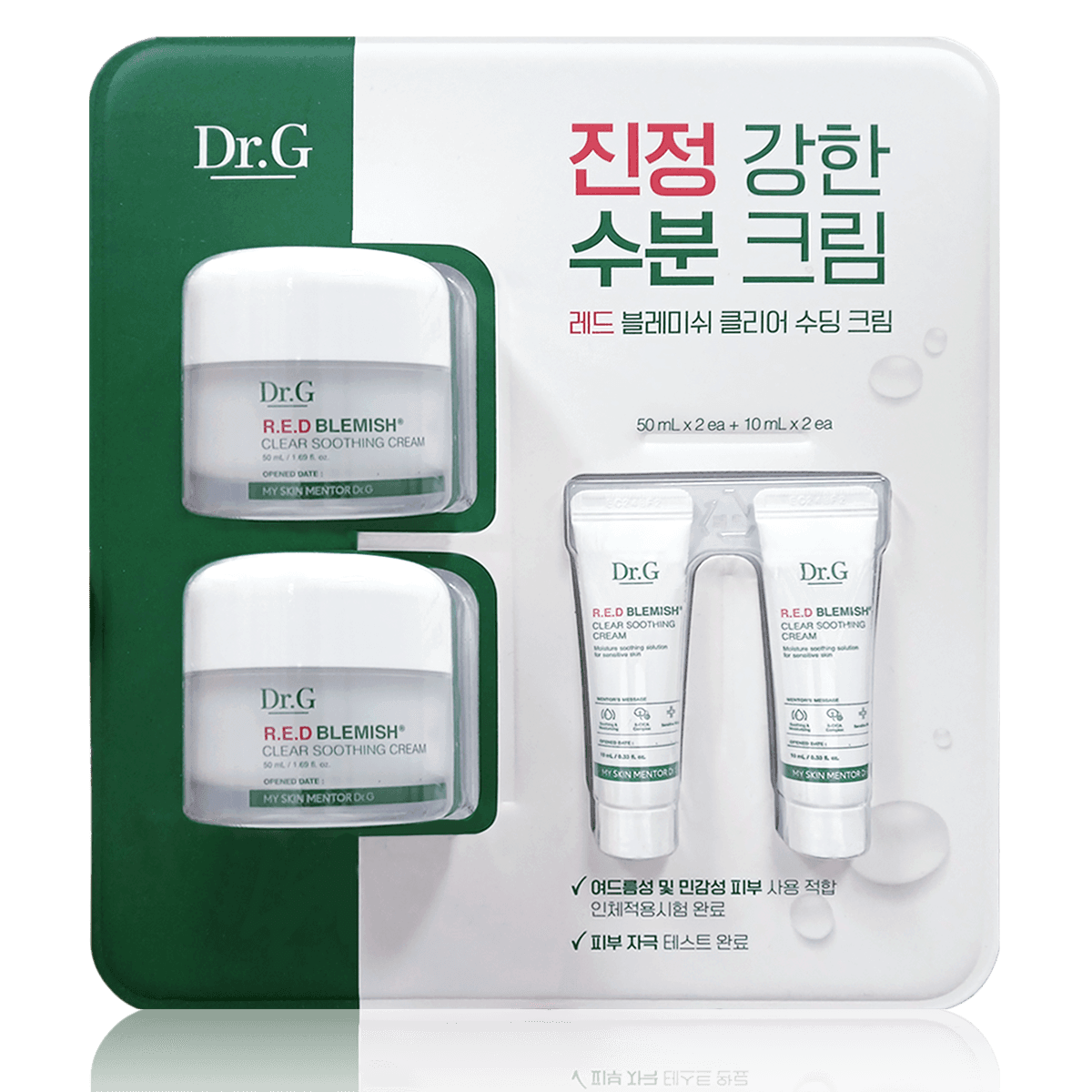 [到着保証] Dr.G Red Blemish Clear Soothing Cream シカ コストコ モイスチャライジングクリーム 120ml, 1個