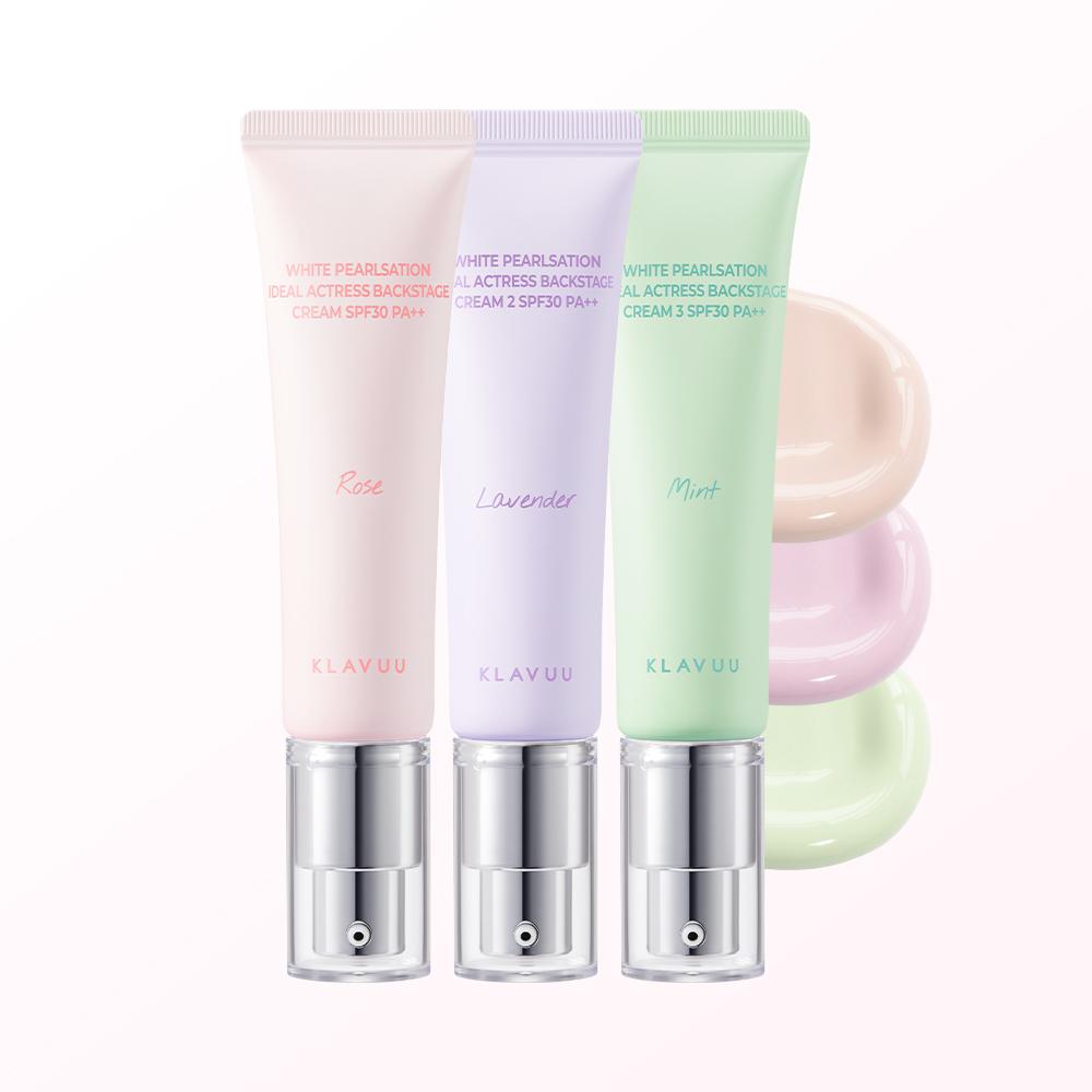 클라뷰 화이트 펄세이션 액트리스 백스테이지 여배우 크림 톤업 메이크업 베이스 30ML