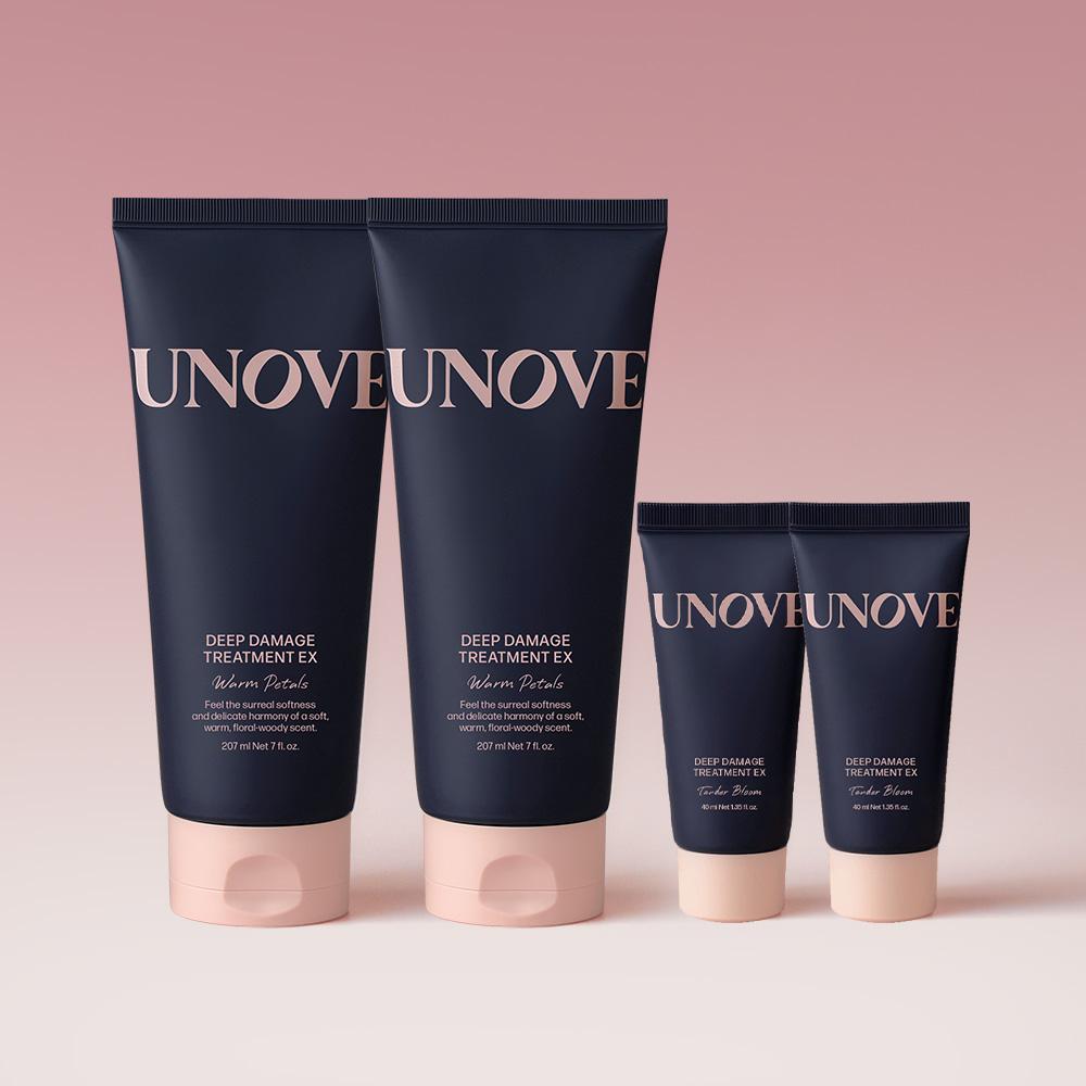 UNOVE DEEP DAMAGE TREATMENT HAIR MASK 207ml ダブルアップ セット (+40mlX2)
