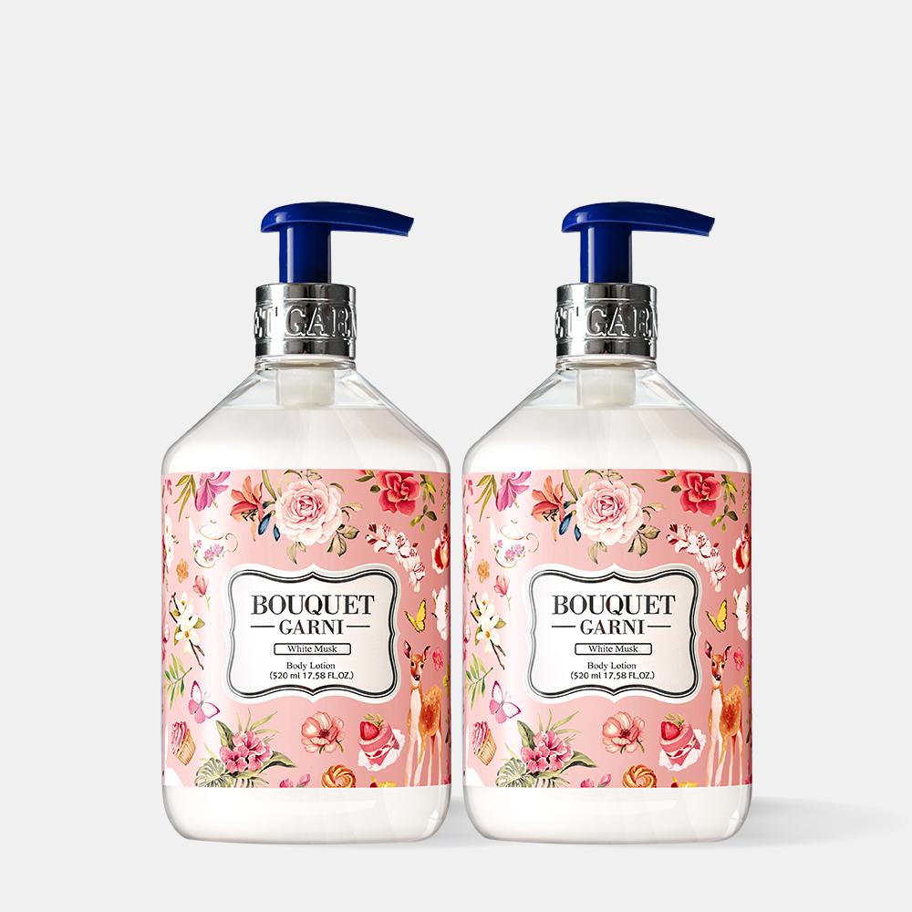 [キム・チェウォン推薦] ブーケガルニ グロー パフュームド ボディローション ホワイトムスク 520ml 2個