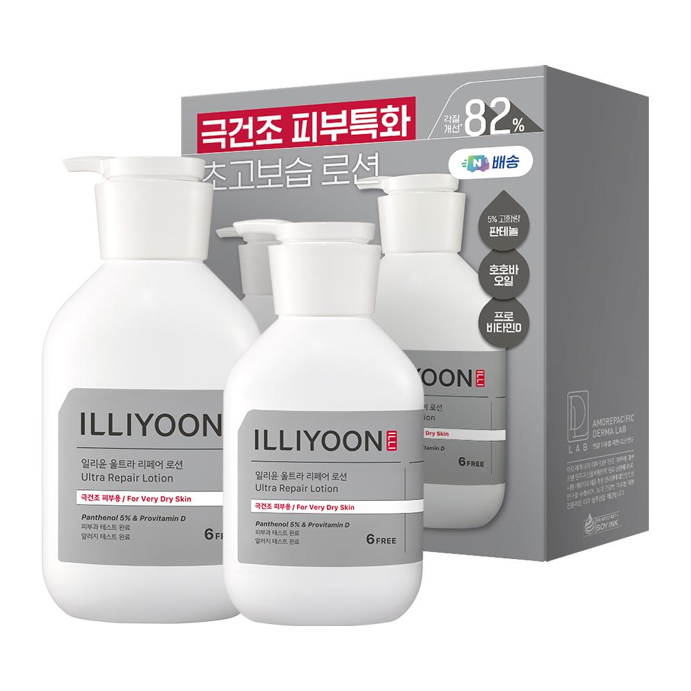 일리윤 (Illiyoon) ボディローション 高保湿 大容量 ウルトラリペアローション 528ml+350ml