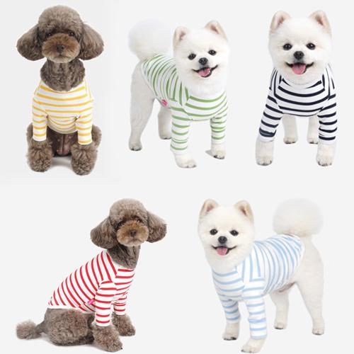 リッチドッグ 犬服 デイリー ストライプ Tシャツ 部屋着 s