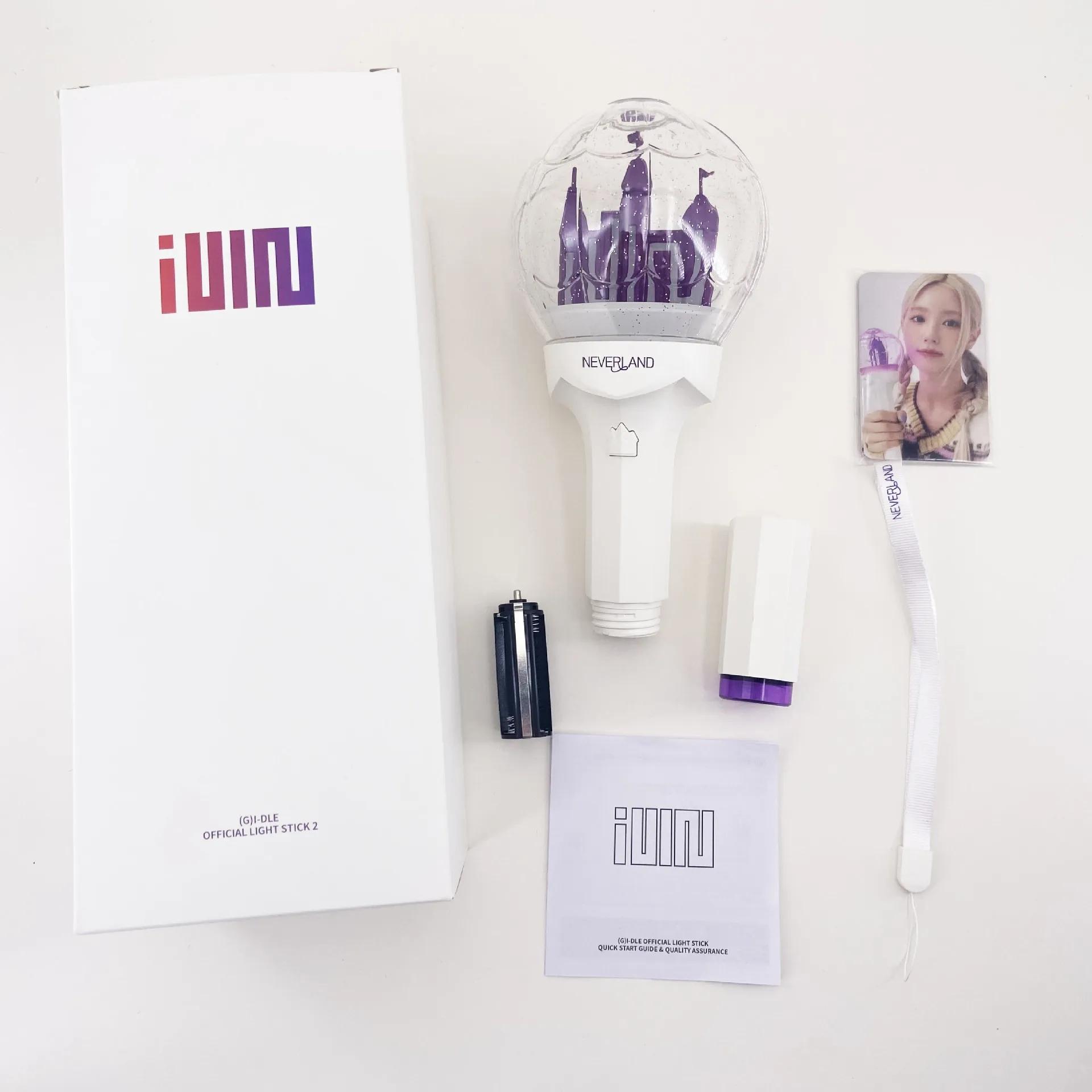 Kpop (G)I-DLE ライトスティック キャッスル ハンドランプ ヒップホップ パーティー フラッシュ蛍光ペンおもちゃコンサートカード 01 no Bluetooth