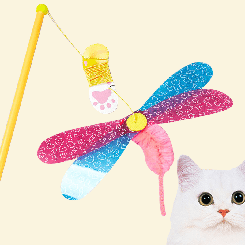 캐티맨 펫츠루트 카샤카샤 붕붕 고양이 장난감 잠자리