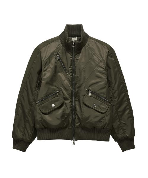 [단델] DD Cropped Studded MA-1 Jacket (KHAKI) DD25FLOT-002-KH