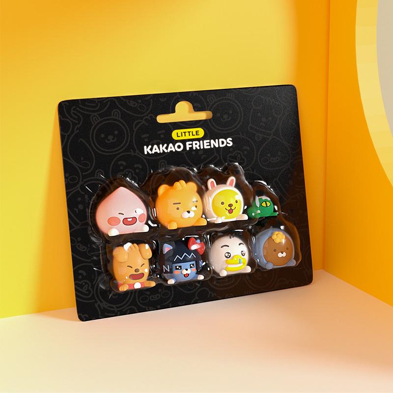 カ카오フレンズ フィギュア 8個set ライアン外 8種 自動車 アクセサリー 車載用 装飾品 インテリア 小物