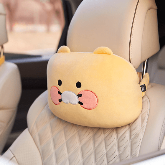 カカオフレンズ ふわふわ 車用 チュンシギ ネッククッション ネックピロー