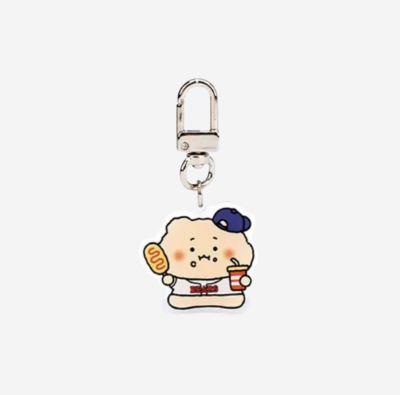 Doosan Bears x マンクムイン ゴム アクリルキーリング マンゴム ニャンニャン キーホルダー