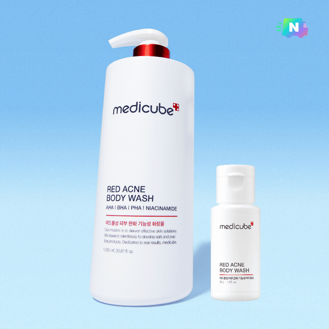 特大容量 Medicube レッド アクネ トラブル ボディウォッシュ 3.0 石鹸の香り, 1L, 1個