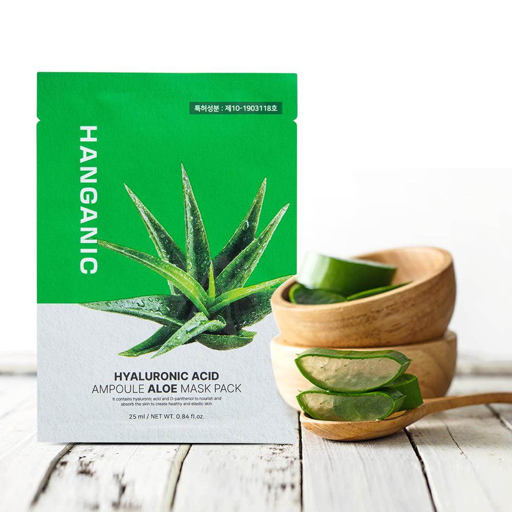 Hangang First ヒアルロン酸 アンプル アロエ マスクパック 30ml 25枚, 1個