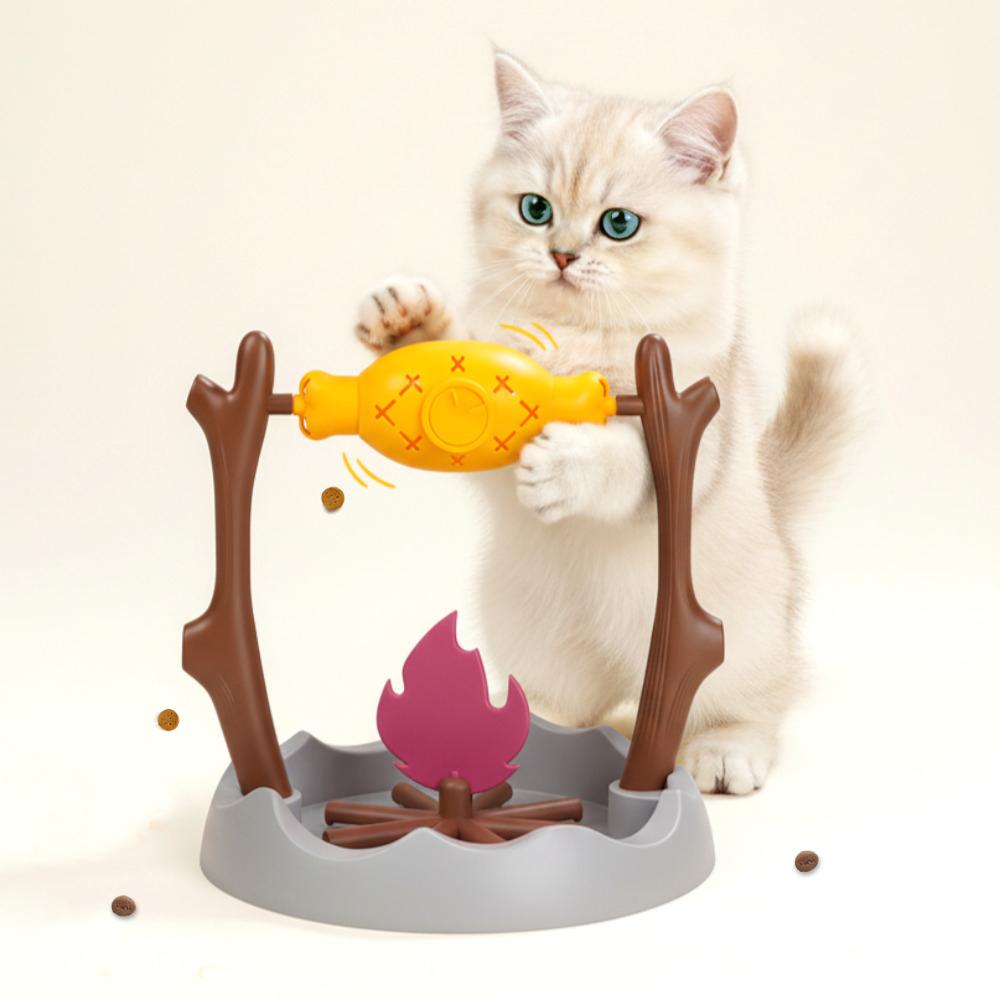 猫用おやつおもちゃ 餌パズル 犬用ノーズワーク 焼き魚 焚き火