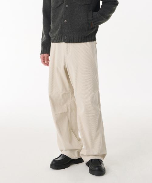 무신사스탠다드 Corduroy Parachute Pants クリーム