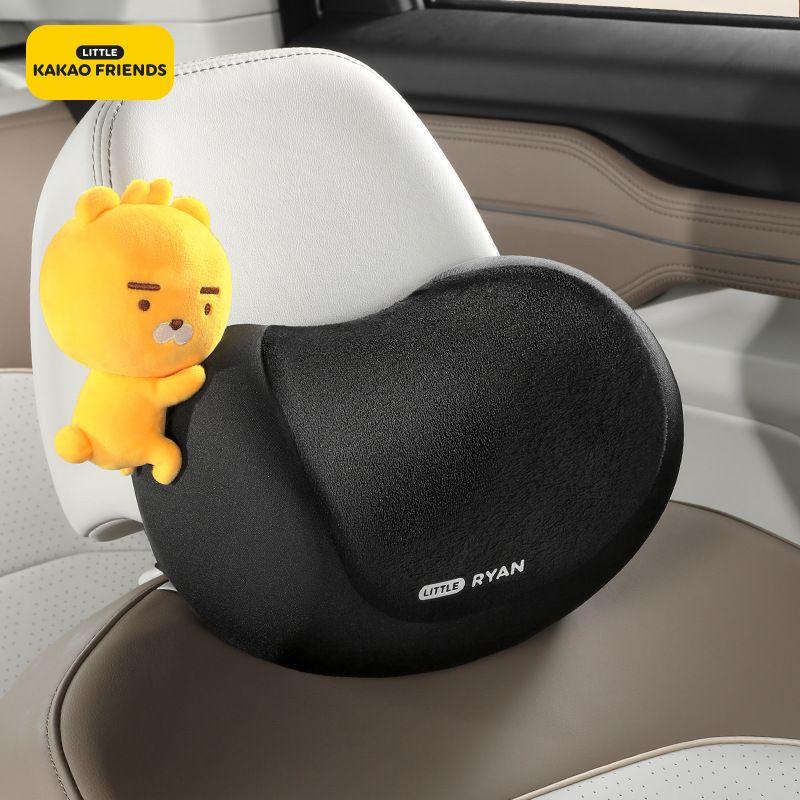 カカオフレンズ 車用ネックピロー メモリーフォームヘッドクッション サポート かわいいキャラクター RYAN 単品 車装飾用品