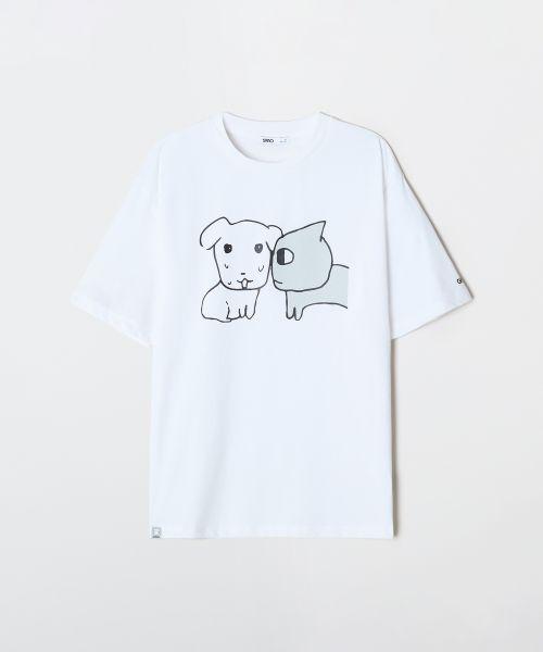 SPAO 가나디半袖 Tシャツ OFF ホワイト SPRLG25U09