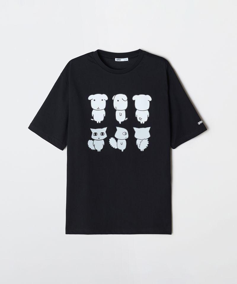 SPAO 가나디 Tシャツ GRAPHIC BLACK SPRLG25U09 [BF]GRAPHIC BLACK XL[105]