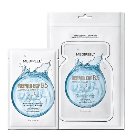 MEDI-PEEL EGF アンプル コラーゲン マスクパック フェイスパック モイスチャーマスク スキンケアマスク 10枚, 1セット