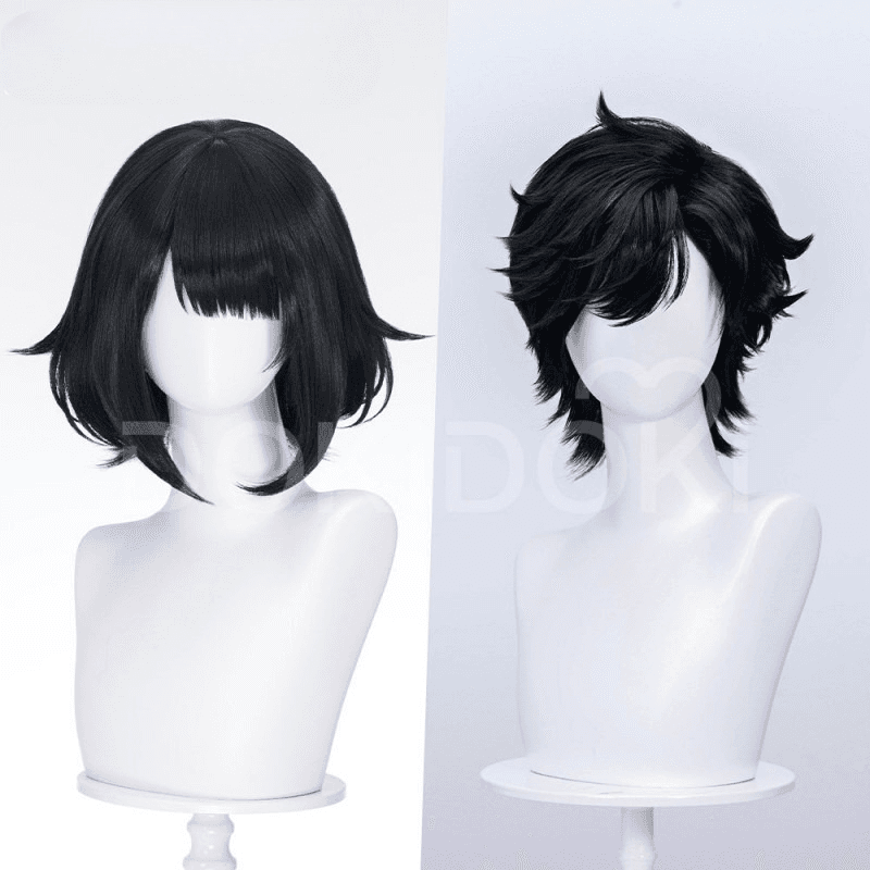 アークナイツ Endfield 男女管理者 ブラックウィッグ ヘアスタイル コスプレ