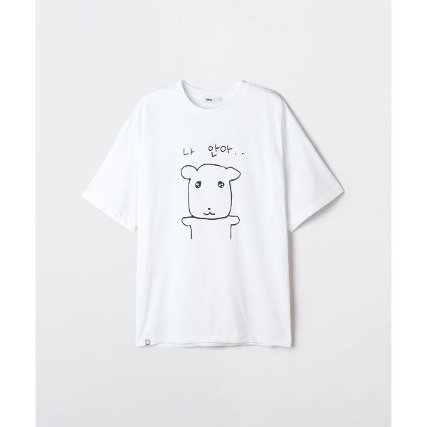 SPAO [가나디] 半袖Tシャツ(WHITE)_SPRLG25U09