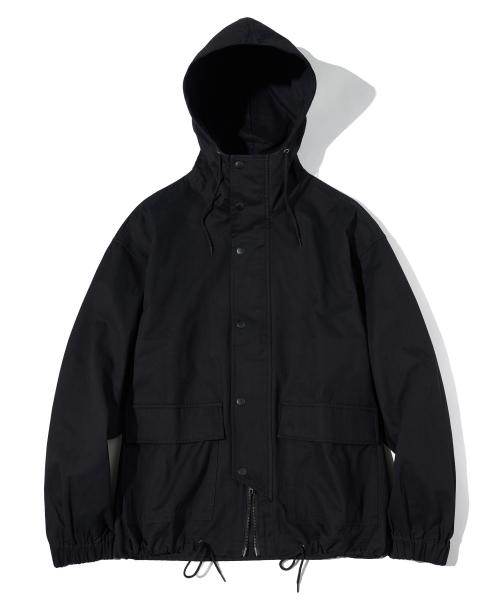 [PARTIMENTO] Cord フーデッドジップアップ ジャケット ブラック Cord Hood Zip Jacket Black