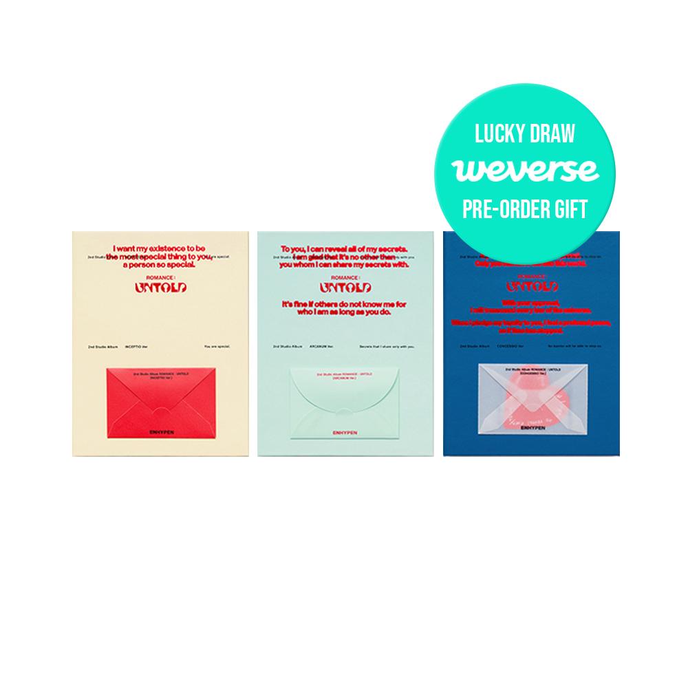 [특전선택] ENHYPEN 앨범 ROMANCE UNTOLD 정규 2nd Album 일반반 랜덤