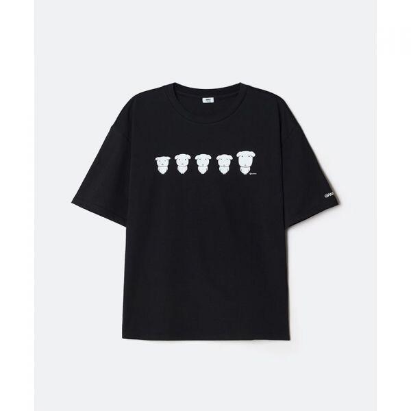 SPAO 가나디 半袖Tシャツ ブラック SPRLG25U09