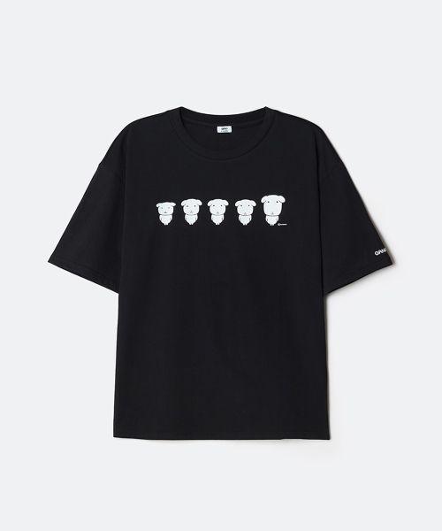 SPAO ガナディ Tシャツ（半袖）ブラック SPRLG25U09