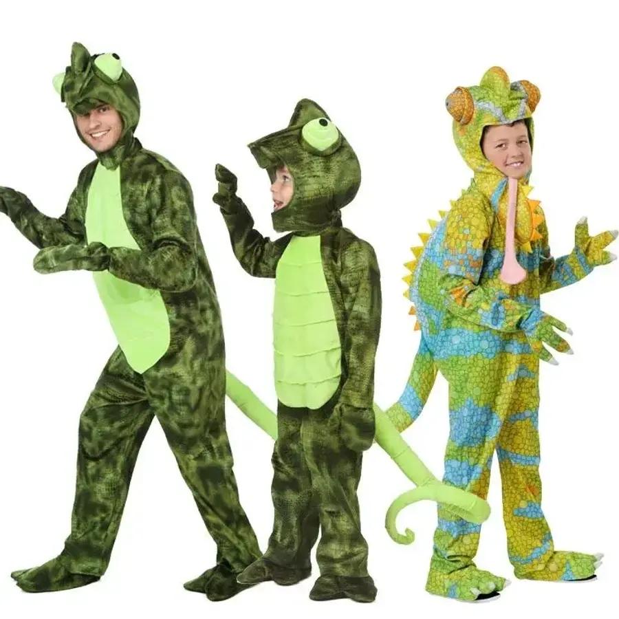 爬虫類コスチューム カメレオン パーティー衣装 コスプレ トカゲ ハロウィン アクセサリー ヤモリ ヒゲ（※対象物）用帽子