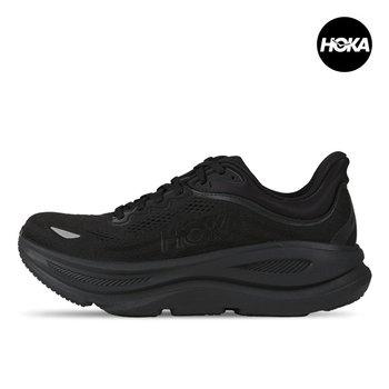 HOKA BONDI 9 WIDE レディース ランニングシューズ スニーカー ブラック 1162014-BBLC