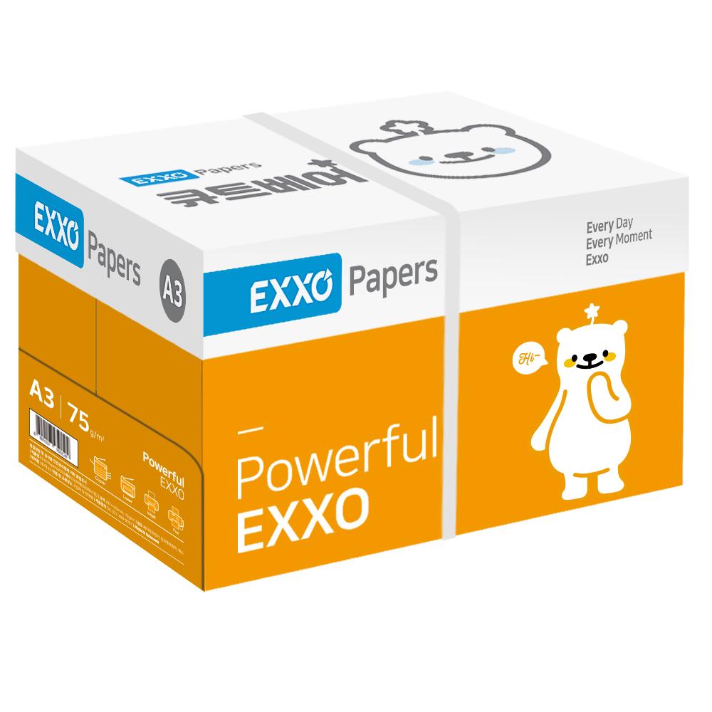 EXO 큐트베어 A3 복사용지(A3 용지) 75g 2500매 1BOX