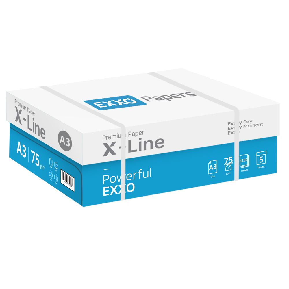 EXXO 엑스라인 A3 복사용지 (A3용지) 75g 1250매 1BOX