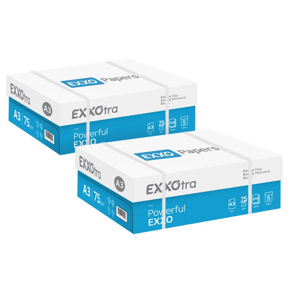 EXXOtra A3 복사용지 75g 1250매 2BOX