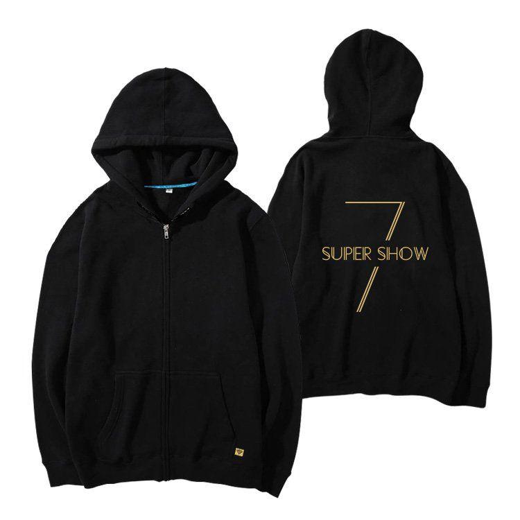SUPER JUNIOR（슈퍼주니어）SUPER SHOWツアー ブラックフーディー（グッズ）