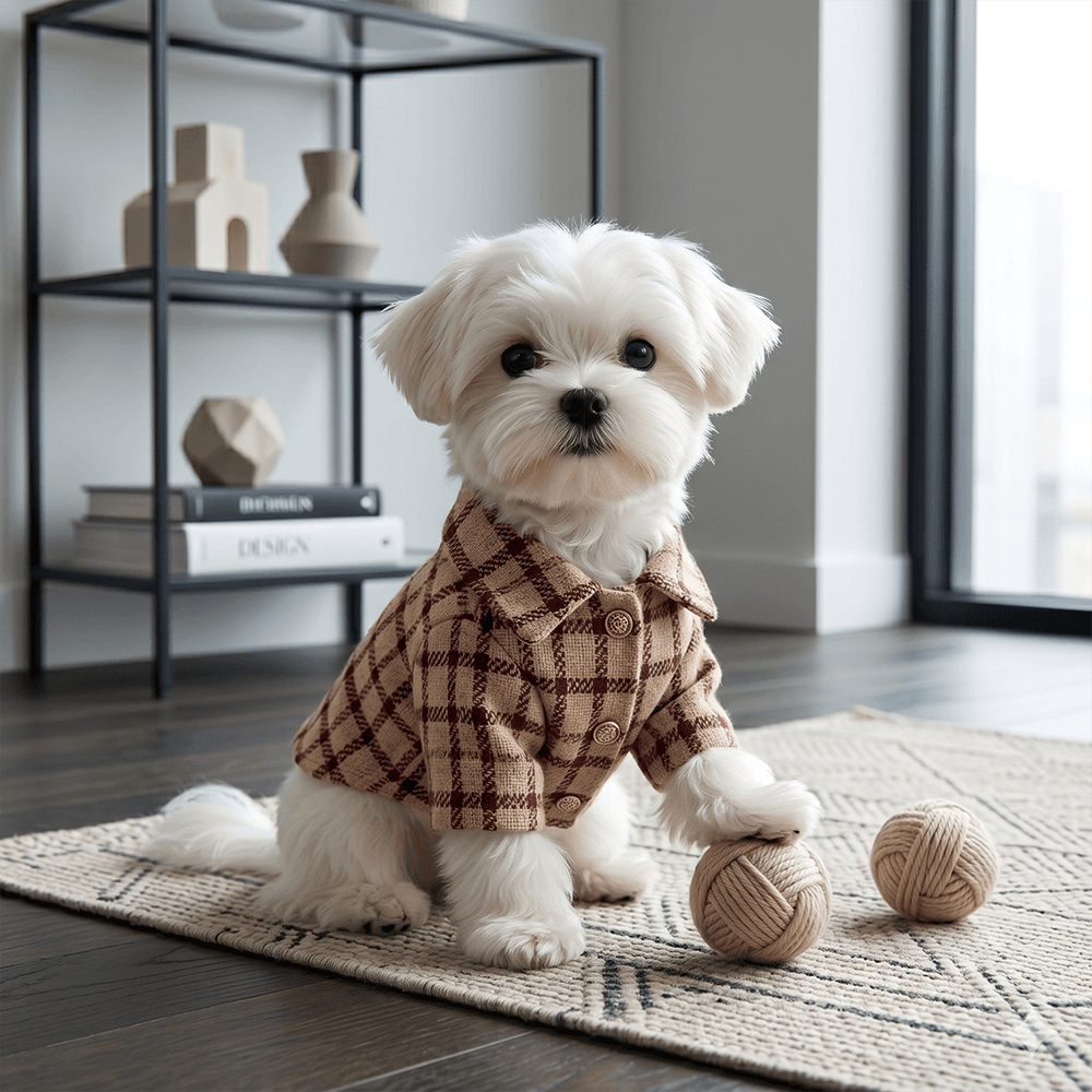 S HOME DECO 犬服 チェック 小型犬 犬用夏服