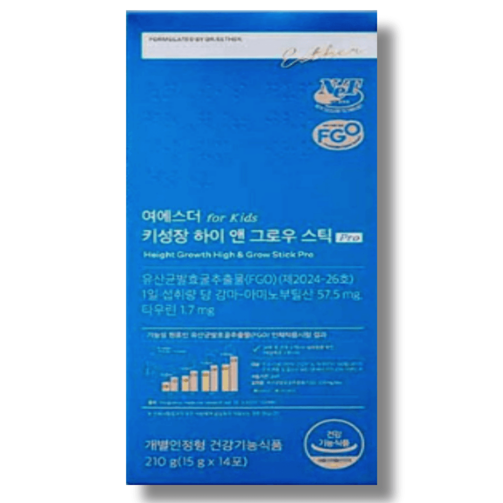 에스더포뮬러 여에스더 for kids 키성장 하이 앤 그로우 스틱 Pro 15g x 14포