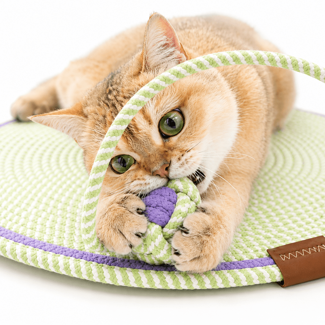 猫用おもちゃ スクラッチャーマット 狩猟遊び プレイマット 本能刺激 ストレス解消 おもちゃ 42cm
