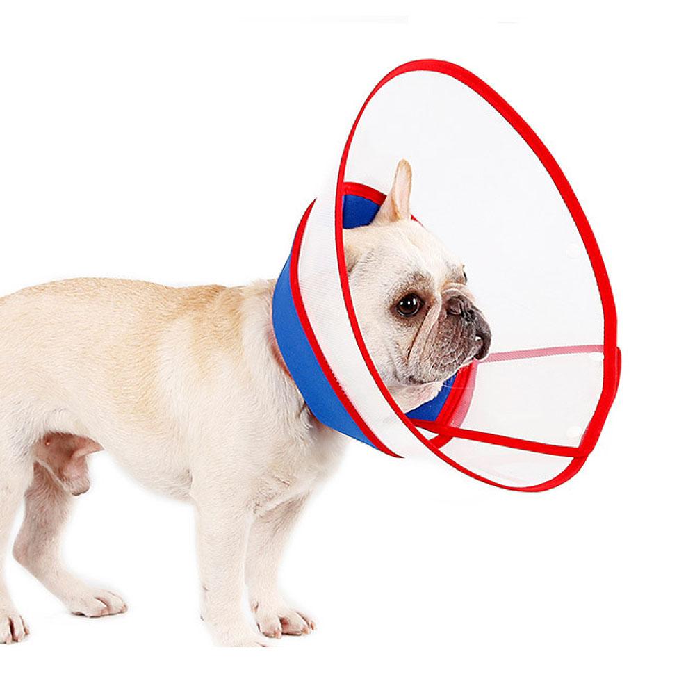 犬 猫用エアークッションエリザベスカラー (高級タイプ) ブルー S