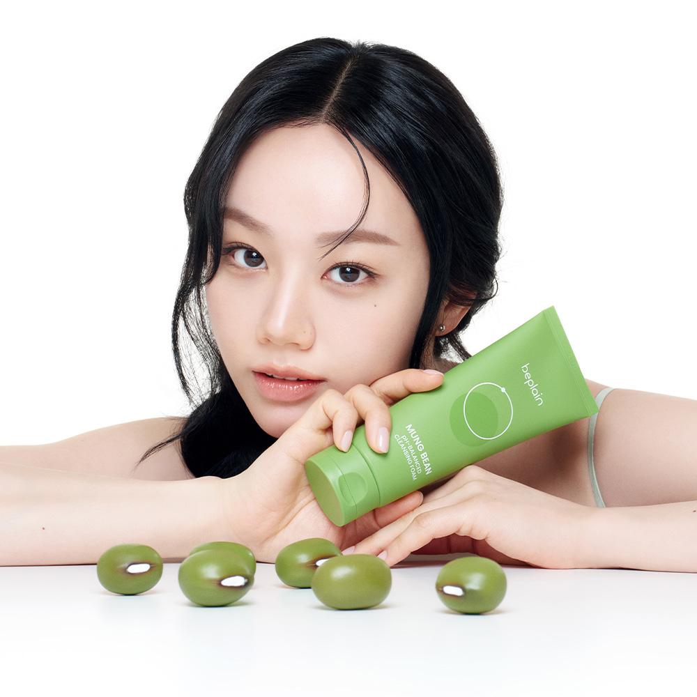 [個別配送][ヘリ クレンジング] BIPLAIN 緑豆 低刺激弱酸性クレンジングフォーム 80ml, 1個