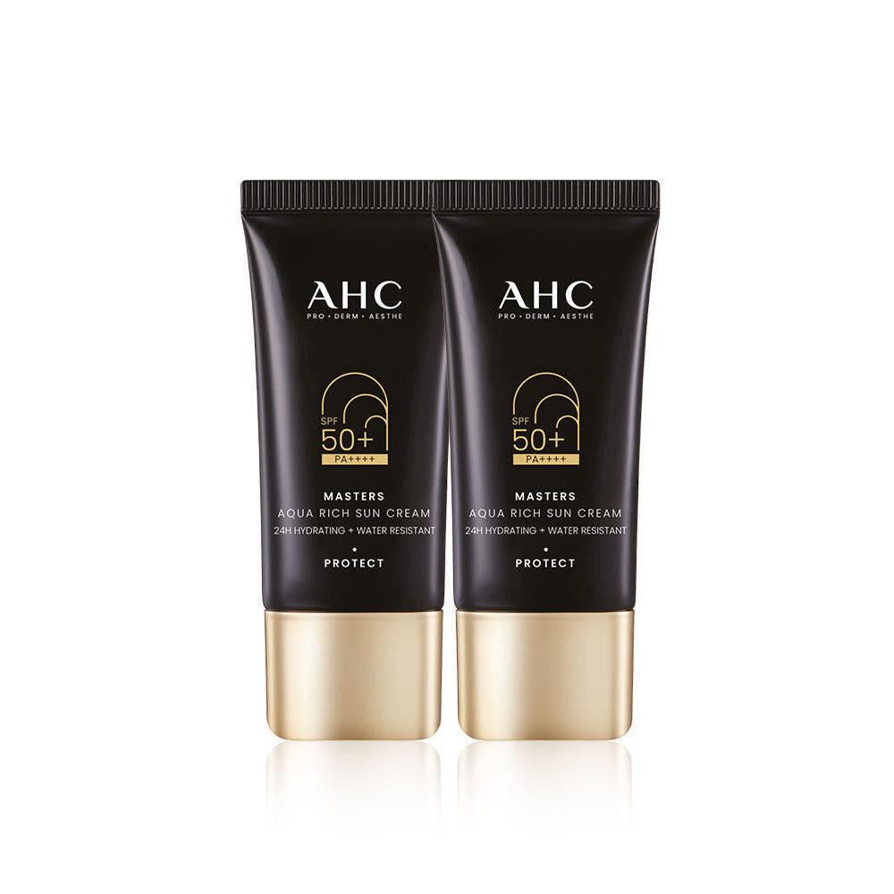 AHC マスターズ アクアリッチ サンクリーム デュオセット(30ml+30ml) + クレンジングフォーム 30ml