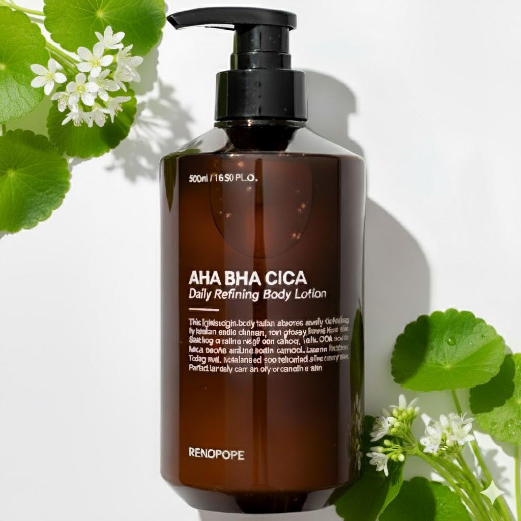 AHA BHA CICA ボディローション 毛穴角化症 角質ケア 鶏皮肌 背中ニキビ シカ鎮静 高保湿 ローション