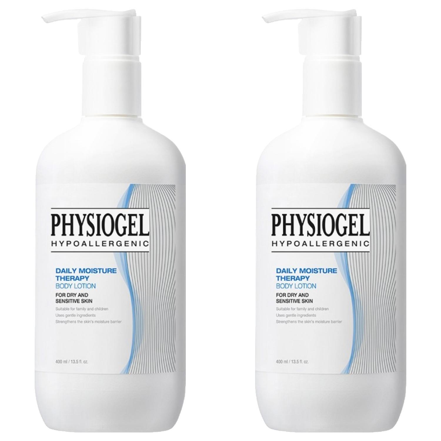 Physiogel (フィジオゲル) デイリー モイスチャーセラピー ボディローション 400ml 2個入り オンガゾク 高保湿 無香料 赤ちゃん 子供 水分ローション ポンプ式 低刺激 乾燥肌 ボディケア