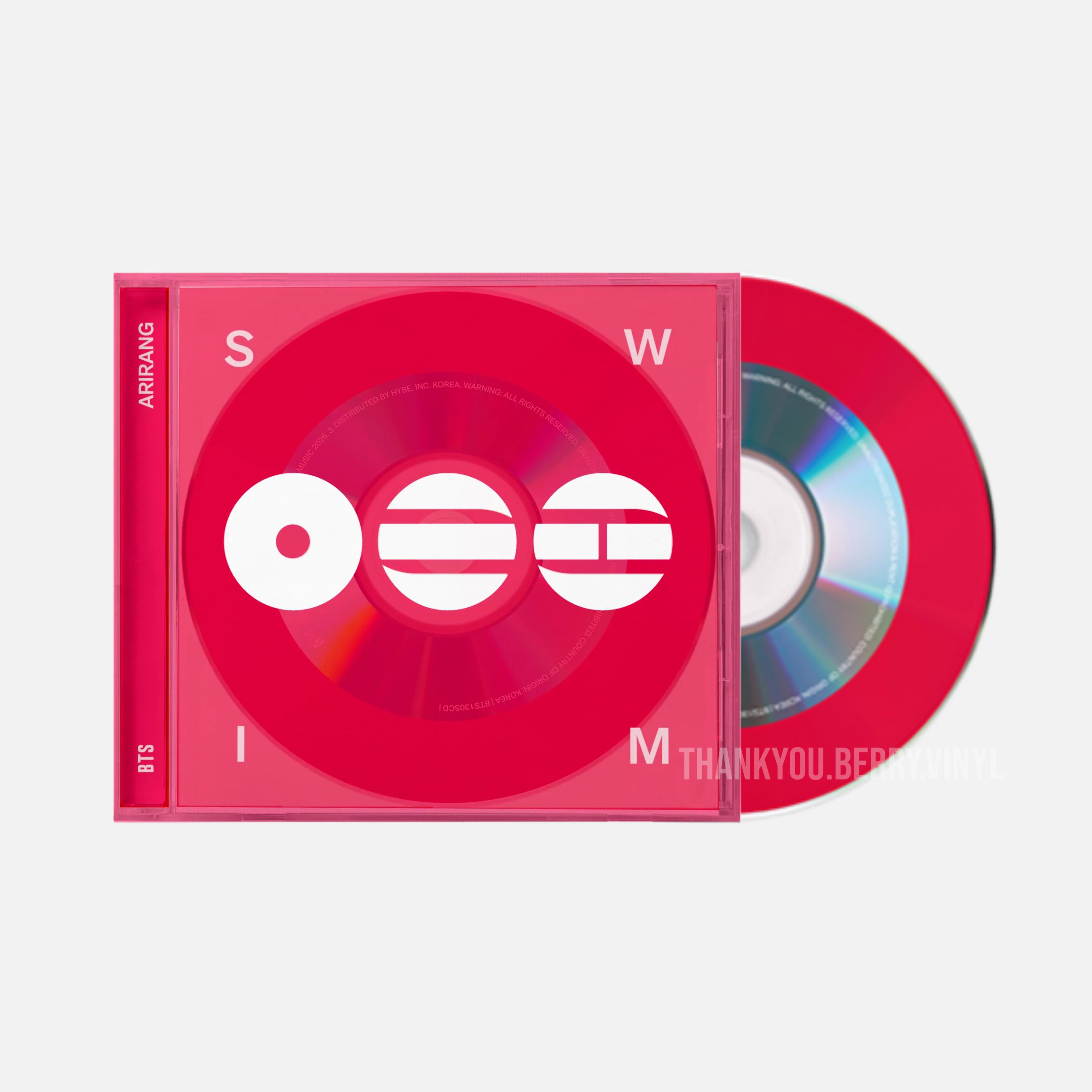 [国内発送] BTS CD BTS 正規5集 シングル SWIM (レッドカラー盤)