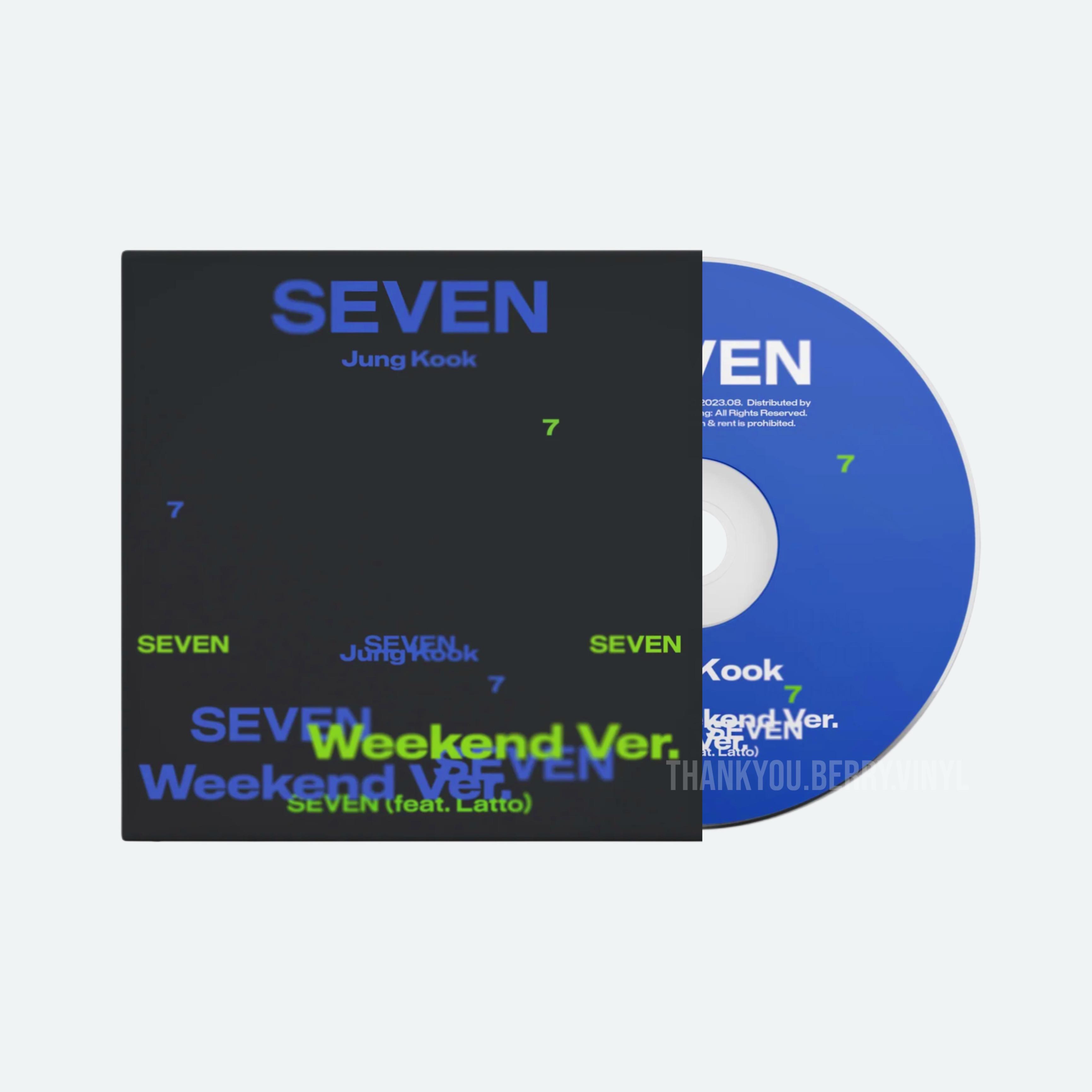 [Domestic Shipping] BTS 정국 CD Single Seven (Weekend버전)