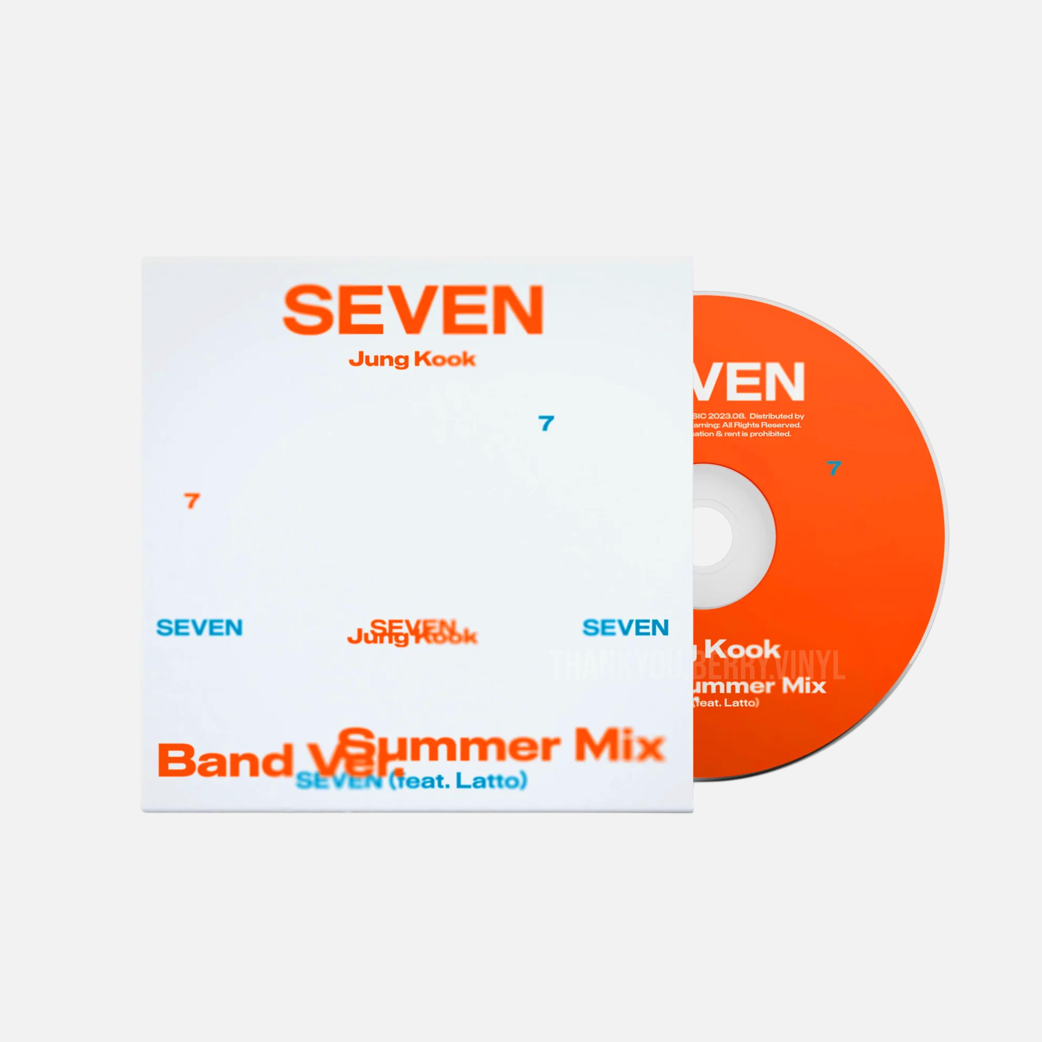 [国内配送] BTS JUNG KOOK CD Single Seven (Weekdayバージョン)