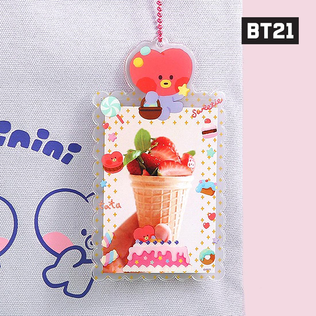 BT21 ポスカホルダー スウィーティ フォトカードホルダー アイドル写真 キーリング 鑰匙圈 防弾 굿즈 TATA