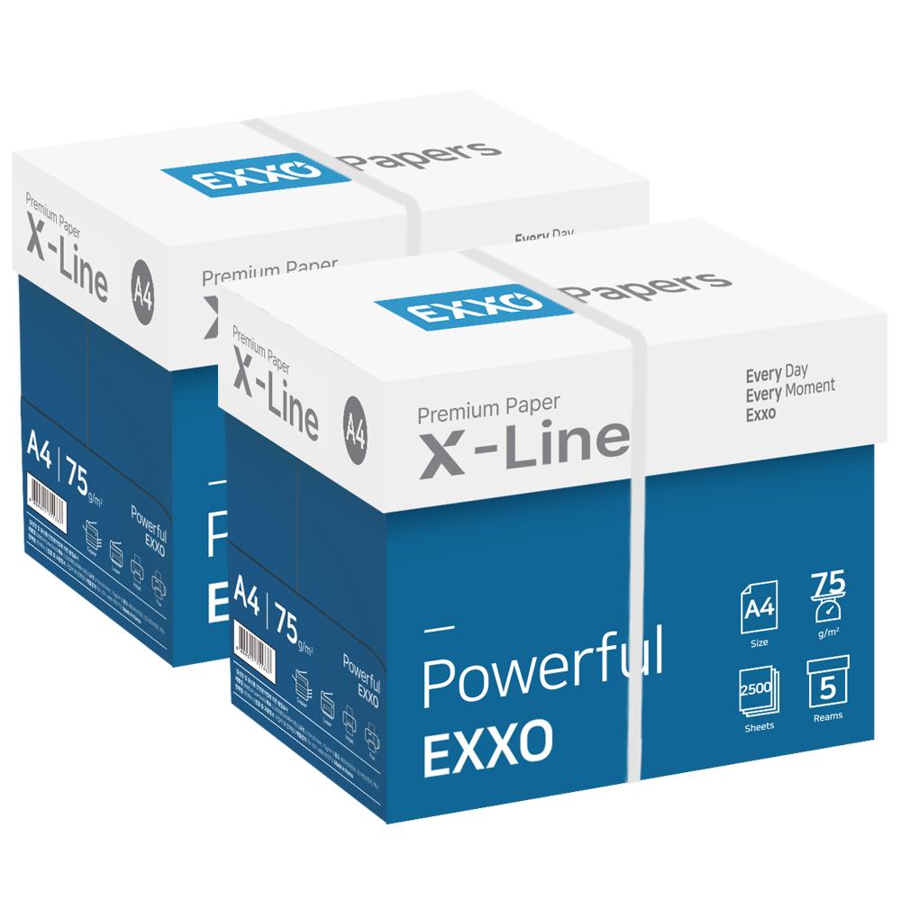 EXO X-LINE A4用紙 コピー用紙 75g 2BOX (5000枚)