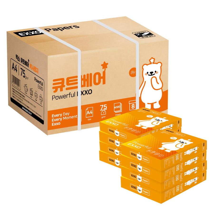 EXO キュートベア A4コピー用紙 75g 4000枚 1BOX
