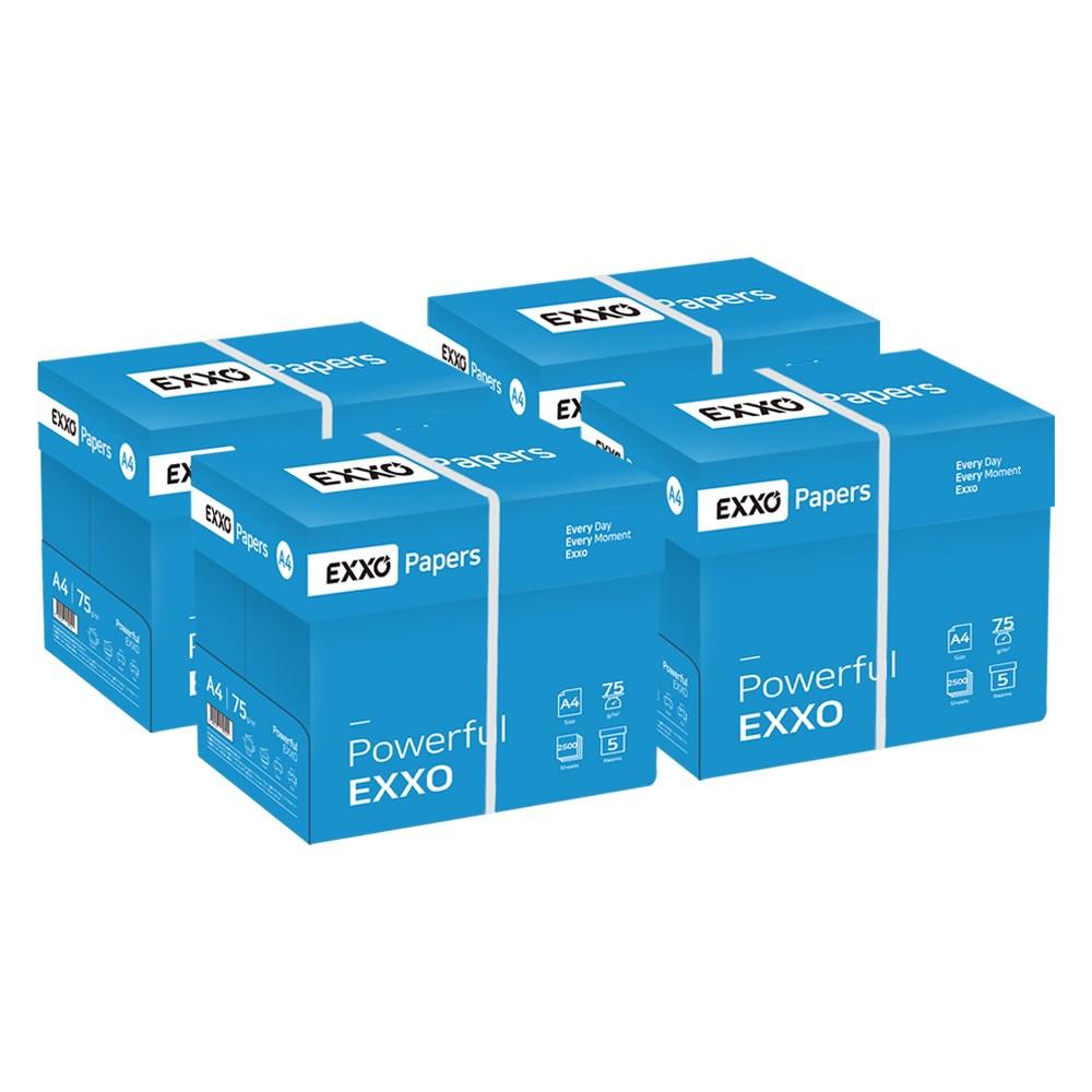 EXXO A4コピー用紙 75g 2500枚 4BOX 10000個