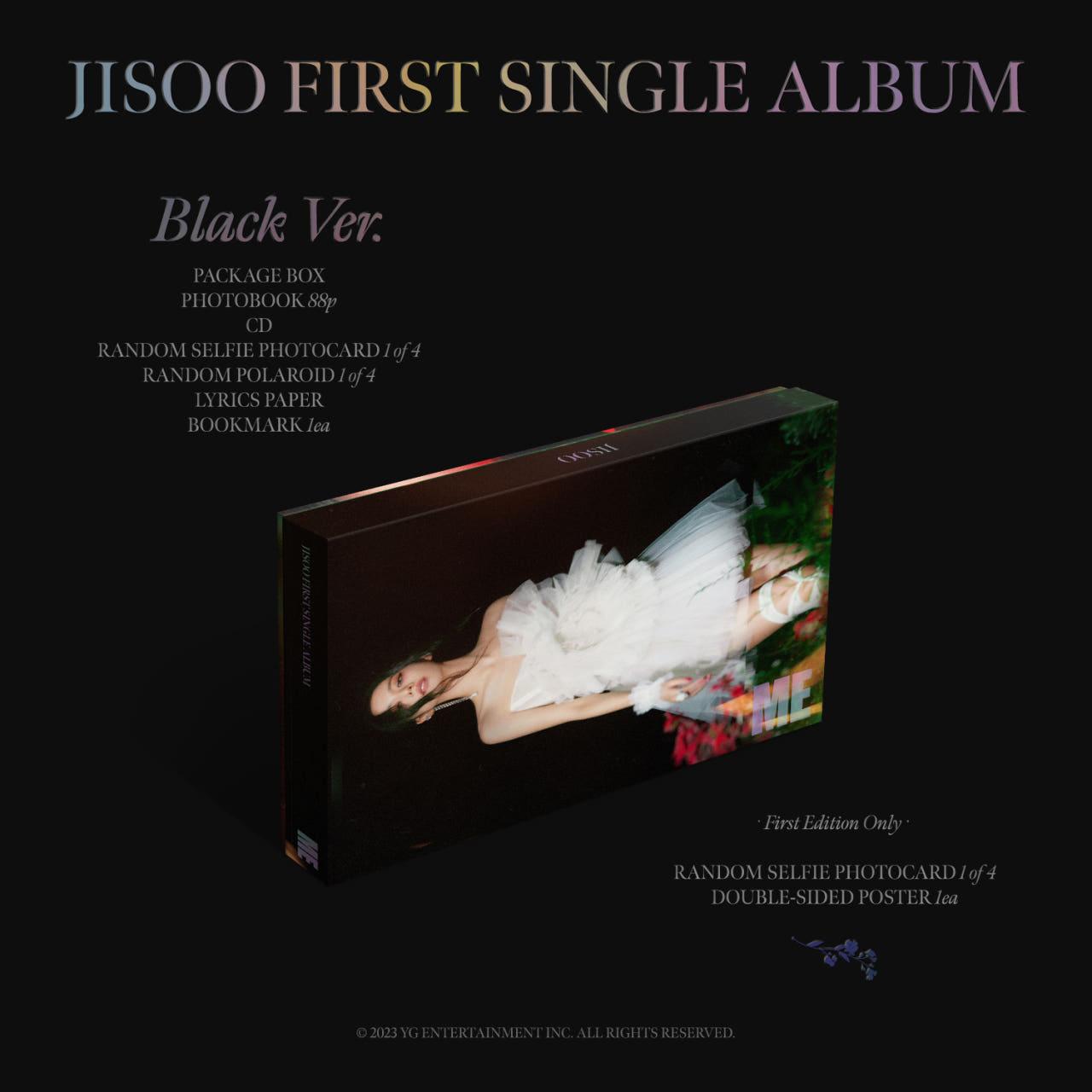 JISOO ソロ ME アルバム BLACKPINK Jisoo 花 BlackPink ブラックバージョン
