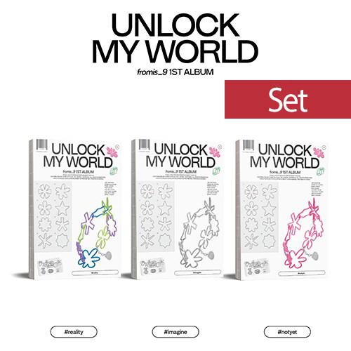新品 3種セット 프로미스나인 fromis9 1集 Unlock My World
